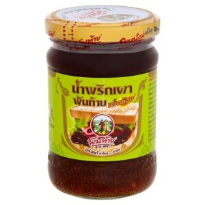 พันท้ายน้ำพริกเผา เผ็ดน้อย 227 กรัม 
PANTHAI chilli paste(mildly spicy)