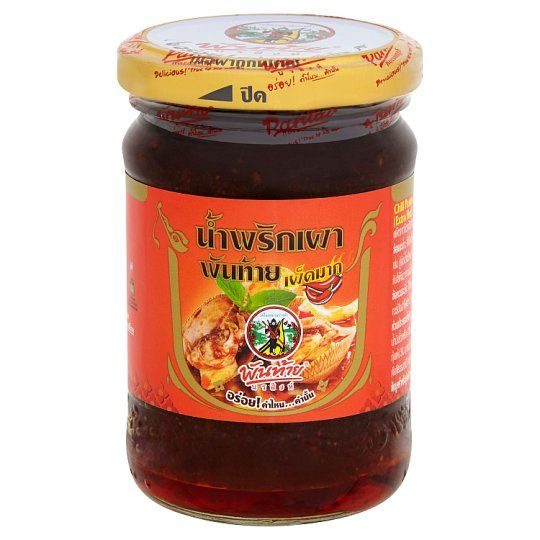 พันท้ายน้ำพริกเผา เผ็ดมาก 227ก. พันท้ายน้ำพริกเผา เผ็ดมาก 227กรัม
PANTHAI Chili Paste( very spicy )