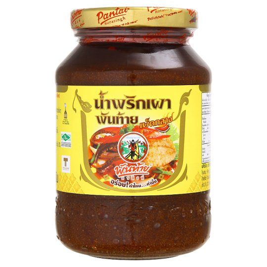 พันท้ายน้ำพริกเผา พันท้ายน้ำพริกเผา เผ็ดกลาง 500กรัม
PANTHAI Chili Paste ( medium spicy )
