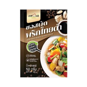 Jarome ซอสผัดพริกไทยดำ จะโหรม ซอสผัดพริกไทยดำ 50กรัม
JAROME Black Pepper Stir-Fry Sauce
