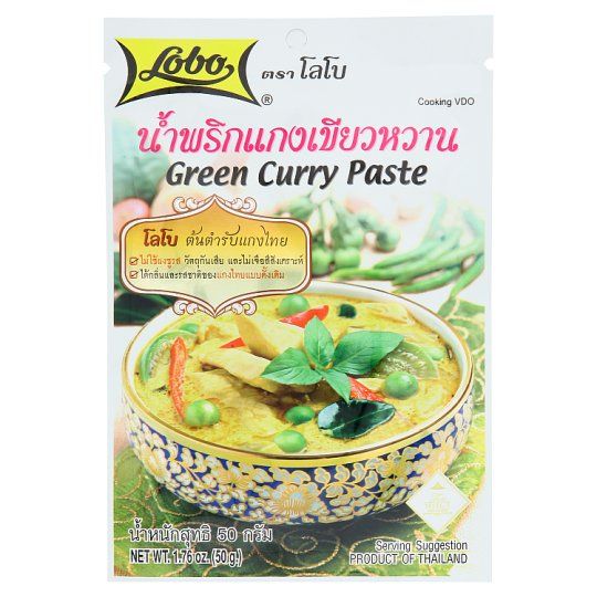 LOBO GREEN CURRY PASTE โลโบน้ำพริกแกงเขียวหวาน 50 กรัม
LOBO GREEN CURRY PASTE