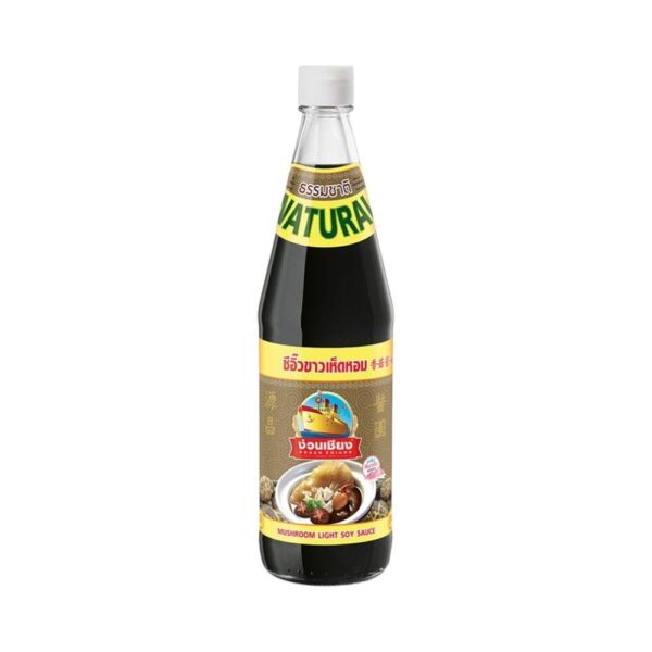 ง่วนเชียงซีอิ๊วขาวเห็ดหอม 700 ซีซี  
NGUAN CHIANG white soy sauce with mushrooms