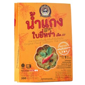 คุณยายแมวน้ำแกงใบยี่หร่า 200 กรัม 104 คุณยายแมวน้ำแกงใบยี่หร่า 200 กรัม
GRANDMA MEAW YELLOW CURRY WITH FENNEL