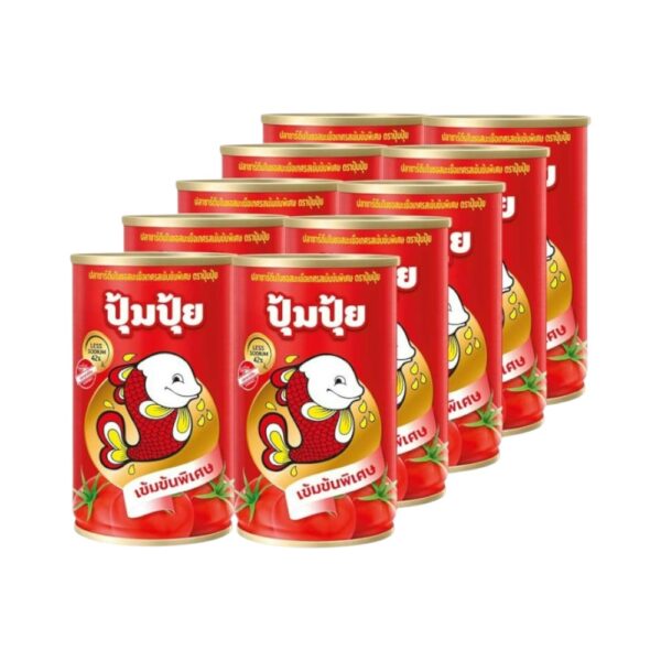 ปุ้มปุ้ย ปลาซาร์ดีนซอสเข้มข้นพิเศษ 155 ก. แพ็ค 10 
PUMPUI SARDINES IN TOMATO SAUCE INTENSELY FLAVOUR