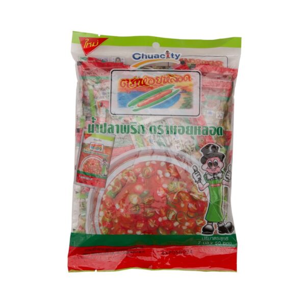 หอยหลอดน้ำปลาพริกชนิดซอง 7 มิลลิลิตร 50 ซอง 
HOILORD FISHSAUCE WITH CHILLI