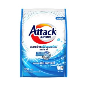 แอทแทค ผงซักฟอก คลีน แอดวานซ์ 850 กรัม 
ATTACK POWDER CLEAN ADVANCE