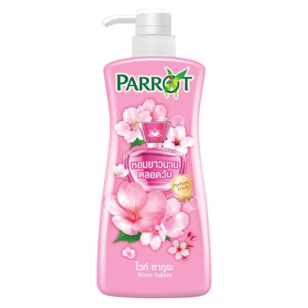 แพรอท ครีมอาบน้ำ กลิ่นไวท์ซากุระ 450 มล. 
PARROT SHOWER CREAM BOTANICAL WHITE SAKURA