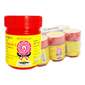 BOW DAENG ยาดมสมุนไพร สีแดง  5 g x 6  
BOW DAENG Herbal Inhaler Red