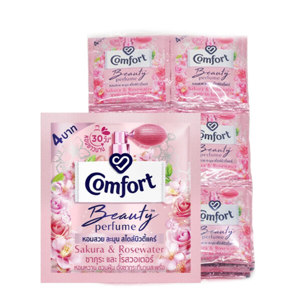 คอมฟอร์ท น้ำยาปรับผ้านุ่ม บิวตี้ ซากุระบูสท์ 17 มล. x 24  
COMFORT Fabric Softener Beauty Sakura Boost