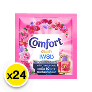 COMFORT Ultra Concentrate Softener Pink คอมฟอร์ท อัลตร้า น้ำยาปรับผ้านุ่ม สูตรเข้มข้น สีชมพู 18 มล. x 24
COMFORT Ultra Concentrate Softener Pink
