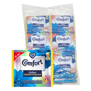 คอมฟอร์ท อัลตร้า น้ำเดียว น้ำยาปรับผ้านุ่ม สีฟ้า 18 มล. x 24 
COMFORT Ultra One Rise Concentrate Softener Blue
