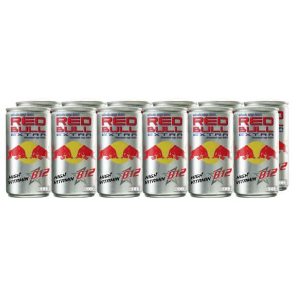 เครื่องดื่มเรดบูล เอ็กซ์ตร้า แบบกระป๋อง ตราเรดบูล170 ม.ล x12   RED BULL  Energy drink
