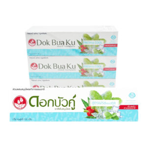 ดอกบัวคู่ยาสีฟันสูตรเฟรชแอนด์คูล 150 กรัม แพ็ค 6  
DOK BUA KU TOOTHPASTE FRESH+COOL