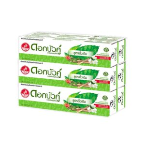ดอกบัวคู่ยาสีฟันสมุนไพรสูตรดั้งเดิม 100X6   DOKBUAKU HERBAL TOOTHPASTE ORIGINAL
