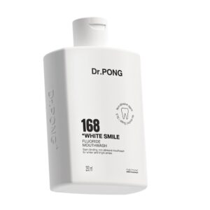 DR.PONG 168ไวท์ฟลูออไรด์ เมาท์วอช 250 มล.  
DR.PONG 168 WHITENING MOUTHWASH