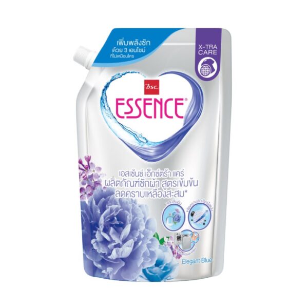 เอสเซ้นซ์น้ำยาซักผ้าเข้มข้นสีฟ้า 600 มล. 
ESSENCE CONCENTRATED LIQUID BLUE