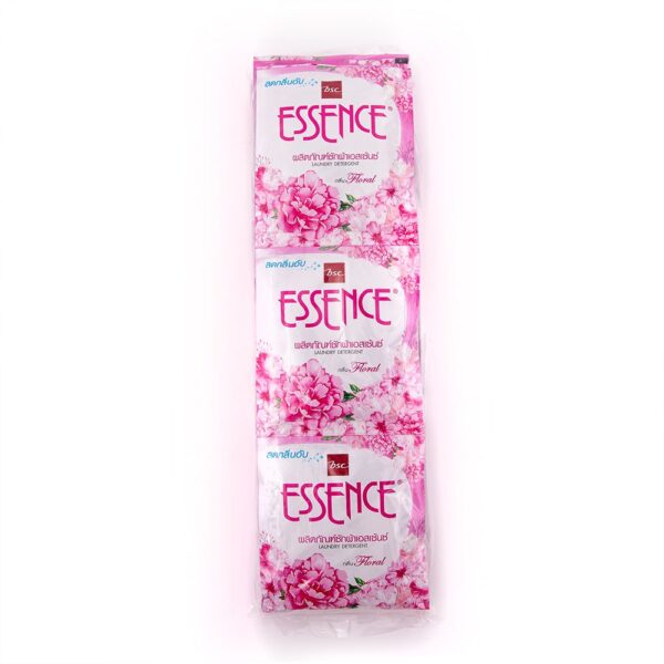 ESSENCE DETERGENT FLORAL เอสเซ้นซ์น้ำยาซักผ้ากลิ่นฟลอรัล 30 มล. X12
ESSENCE DETERGENT FLORAL