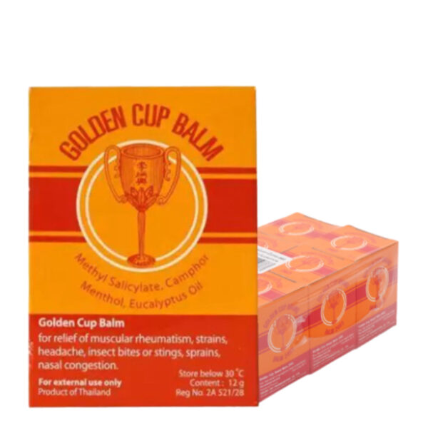ถ้วยทอง ยาหม่อง 12 ก. x 6  
GOLDEN CUP Balm