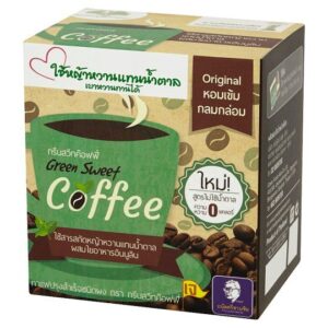 กรีนสวีทค๊อฟฟี่ กาแฟหญ้าหวาน 18 ก.X 10ซอง  
GREENSWEET COFFEE