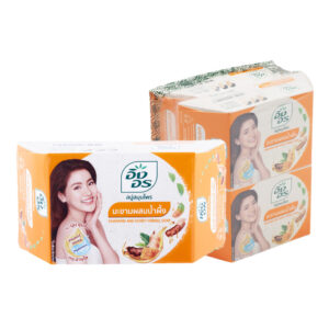 INGON Tamarind Honey Herbal Soap อิงอร สบู่สมุนไพร สูตรมะขามผสมน้ำผึ้ง 85 ก. x 4
INGON Tamarind & Honey Herbal Soap