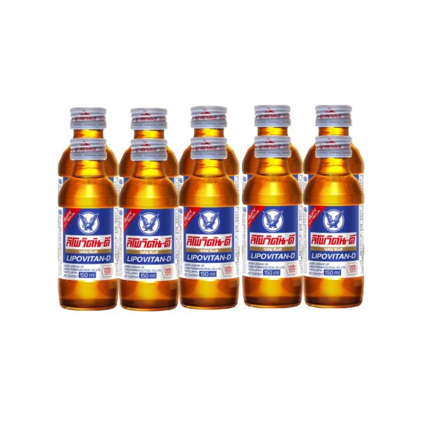 ลิโพวิตันดี เครื่องดื่มชูกำลัง 150 มล. แพ็ค 10  
LIPOVITAN-D ENERGY DRINK