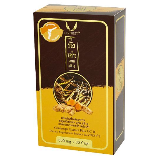 ลีฟเนสถั่งเช่า ยูซีทู 30 แคปซูล 
LIVNEST CORDYCEPS UC-II