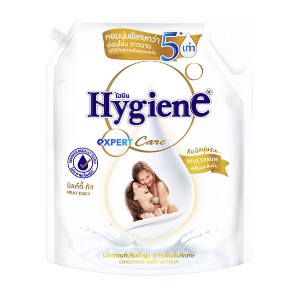 ไฮยีน น้ำยาปรับผ้านุ่ม เอ็กเพิท มิลค์กี้ทัช สีขาว 2 ล. 
HYGIENE Fabric Softener Expert Care Milky Touch White