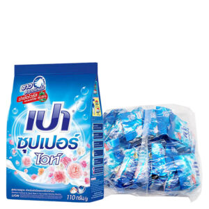 เปาซุปเปอร์ ไวท์ ผงซักฟอก 110 กรัม x 12  
PAO SUPER WHITE POWDER DETERGENT