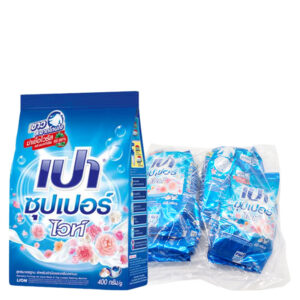 เปาซุปเปอร์ ไวท์ ผงซักฟอก 400 กรัม x 4  
PAO SUPER WHITE POWDER DETERGENT