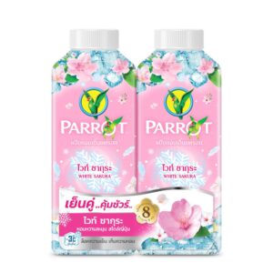 พฤกษานกแก้วแป้งเย็นไวท์ซากุระ 260 กรัม X2  
PARROT COOLING POWDER SAKURA
