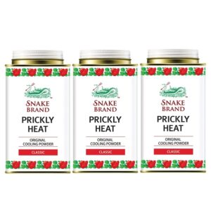Prickly Heat Cooling Powder Classic3 แป้งเย็น ตรางู คลาสสิค 140 ก. x 3
SNAKE BRAND Powder Classic