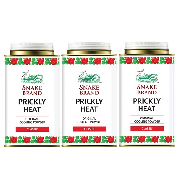 Prickly Heat Cooling Powder Classic3 แป้งเย็น ตรางู คลาสสิค 140 ก. x 3
SNAKE BRAND Powder Classic