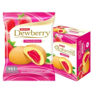 ดิวเบอร์รี่ พัฟเค้กสอดไส้ครีม กลิ่นสตรอเบอร์รี่ 15 ก. 12 ชิ้น 
DEWBERRY Puff Cake with Strawberry
DEWBERRY  Puff Cake with Strawberry Flavor