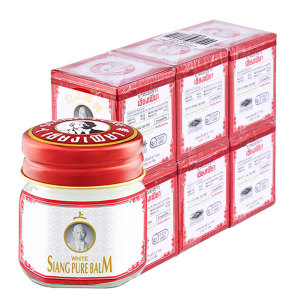 SIANG PURE wh เซียงเพียว ยาหม่องขาว 12 ก. x 6
SIANG PURE White Blam