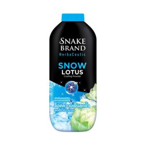 ตรางูแป้งเย็นสโนว์โลตัส 250 ก.  
SNAKE BRAND TALCUM SNOW LOTUS