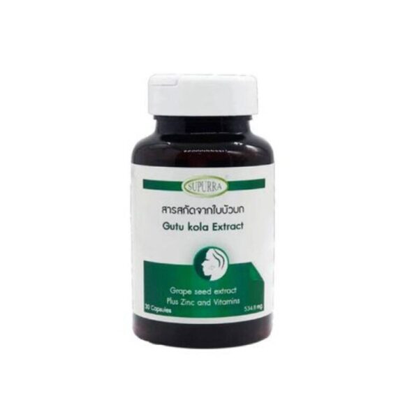 สุเพอร์ร่า สารสกัดจากใบบัวบก 30 แคปซูล 
SUPURRA GOTU KOLA EXTRACT