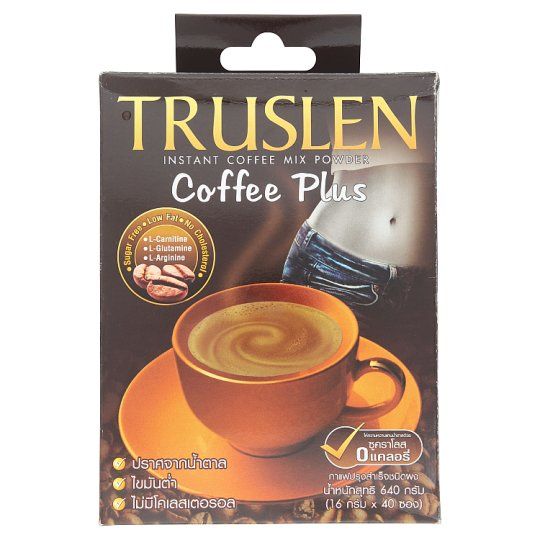 coffee plus 40 ทรูสเลน กาแฟ คอฟฟี่ พลัส 16 ก.X 40 ซอง
TRUSLEN COFFEE PLUS 3IN1 COFFEE
