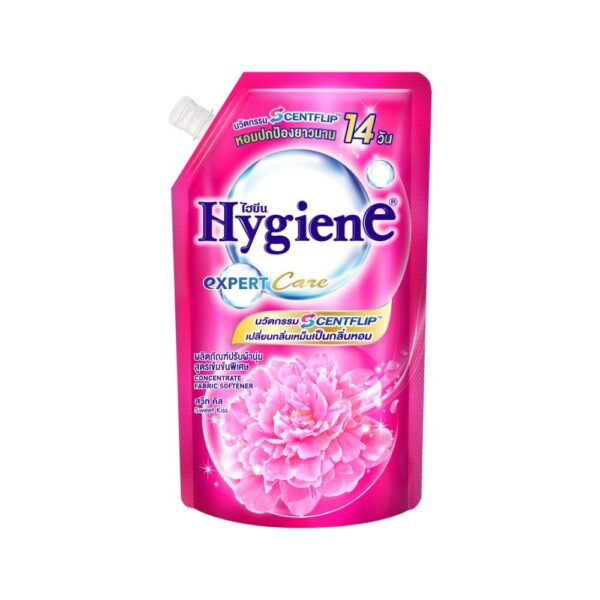 ไฮยีน น้ำยาปรับผ้านุ่มเอ็กซ์เพิร์ทแคร์สวีทคิส ชมพู 480 มล  
HYGIENE FABRIC SOFTENER EXPERT CARE SWEET KISS PINK