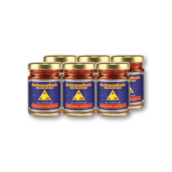 ฉั่วฮะเส็งน้ำพริกเผาสูตรดั้งเดิม 59 กรัม แพ็ค 6  
CHUA HAH SENG Original Chili Paste