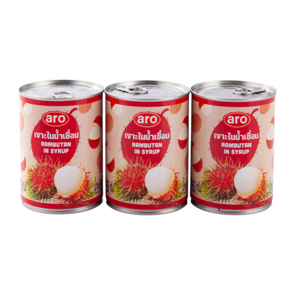 เอโร่ เงาะในน้ำเชื่อม 565 ก. x 3  
ARO Rambutan In Syrup