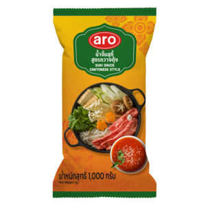 เอโร่ น้ำจิ้มสุกี้สูตรกวางตุ้ง 1กิโลกรัม 
ARO Suki Sauce Cantonese Style