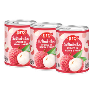 เอโร่ ลิ้นจี่ในน้ำเชื่อม 565 ก. x 3  
ARO Lychee In Syrup