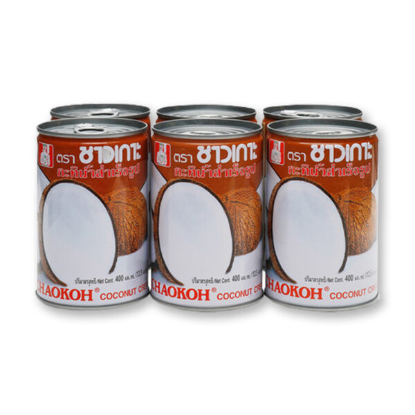 ชาวเกาะ กะทิน้ำสำเร็จรูป ฝาดึง 400 มล. แพ็ค 6 
CHAOKOH Coconut Milk Can