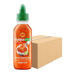 ซีพี น้ำจิ้มซีฟู้ดส์สูตรมะนาว 160 กรัม แพ็ค 12 
CP Seafood Dipping Sauce with Lime Flavor