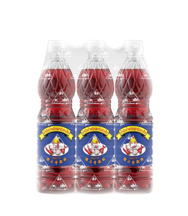 ฉั่วฮะเส็ง น้ำมันพริกเผา 720 มิลลิลิตร แพ็ค 3 
CHUA HAH SENG Chili Oil