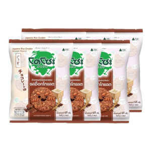 โดโซะ ข้าวหอมญี่ปุ่นอบกรอบ รสช็อกโกแลต 65 ก. x 6 
DOZO Crispy Japanese Rice Snack Chocolate Flavor