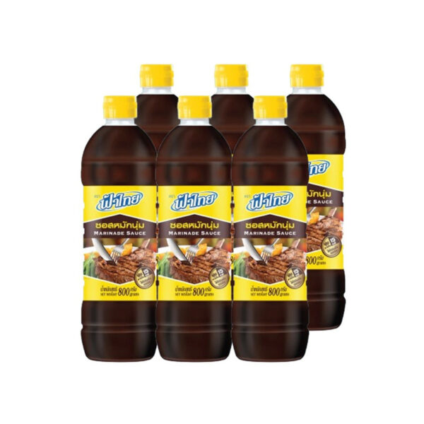 ฟ้าไทย ซอสหมักนุ่ม 800 ก. x 6 
FATHAI Marinade Sauce