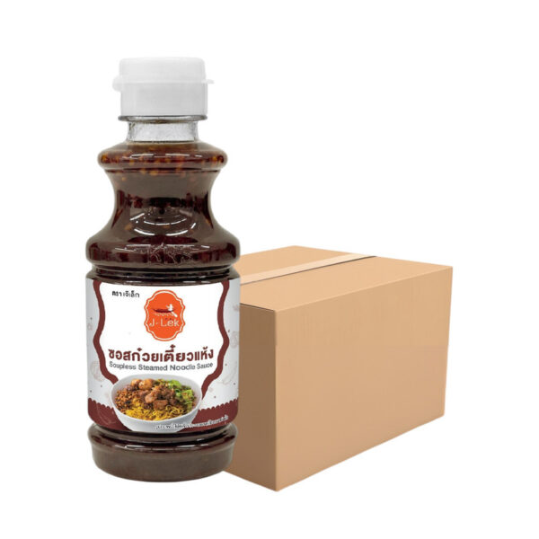J-Lek (เจ๊เล็ก) ซอสก๋วยเตี๋ยวแห้ง ขนาด 235 กรัม แพ็ค 6 ขวด (ขวดพลาสติก) 
J-LEK (Jay Lek) dry noodle sauce