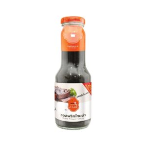 Jae Lek Black Pepper Sauce( glass bottle ) เจ๊เล็ก ซอสพริกไทยดำ ขวดแก้ว ขนาด 350 กรัม
J-LEK (Jay Lek) Black Pepper Sauce( glass bottle )