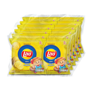 เลย์ ร็อค มันฝรั่งแท้ทอดกรอบ รสมันฝรั่งแท้ 13 ก.แพ็ค 12 
LAY Rock Ridged Potato Chips Original Flavor